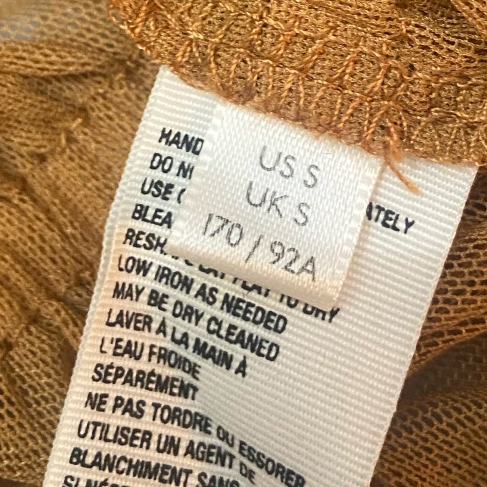 Free People Rustic Caramel Ruffled V-Neck Top - Picture 9 of 11